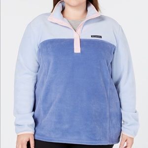 columbia three lakes half snap fleece lightweight jacket